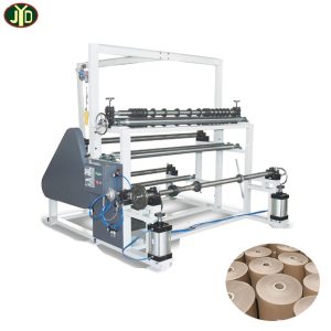 automatic paper core tube slitting and rewinding machine